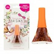 Лак Lukky серия Конфетти, цвет 12К, темно-золотой с блестками, блистер, объем 5,5 мл.-А