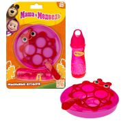 Маша и медведь, мыл. пуз., Божья коровка, 100 мл, с лотком, блистер (21,5*30*2,5)