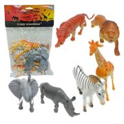 1toy «В мире животных» наб.игр.животных 6 шт х 15 см. в упаковке ПВХ с хедером