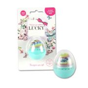 Lukky бальзам для губ - яйцо, ванильное облако,  на блистере