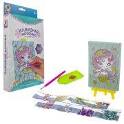 1TOY ART Алмазная мозаика. Набор «Русалочка» в коробке 23х15х3 см