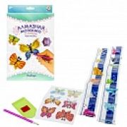 1TOY ART Алмазная мозаика. Наклейки. Набор «Бабочки» в коробке 11,5х16,5х2 см