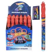 1toy Hot Wheels, мыл.пуз., колба в термоплёнке, 60 мл., 24 шт. д/б