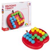 1toy IQ ТРЕНИНГ Настольная логическая игра «Яблоко Твист», в кор. 23*19*3,5 см.