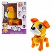 1TOY RoboPets интерактивная игрушка робо-щенок Ретривер золотистый, свет, звук эффекты, 3 игр режима, 3* ААА бат (не входят), коробка с окном 23*17*13