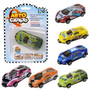 1Toy Авто Сальто, металлическая машинка прыгающая, инерц., 9 см, 1 шт, блистер, фиолетовый