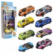 1Toy Авто Сальто, металлическая машинка прыгающая, инерц., 9 см, коробка 4 шт