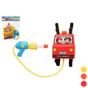 1toy Аквамания «Пожарная команда» вод. Оружие с рюкзаком-ёмкостью (оружие 25,5*13,5*3,5 рюкзак 21*17*6)