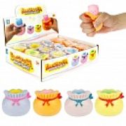 1Toy Жмяка «Выскочка. Медвежонок» 5х6,5 см, сиреневый