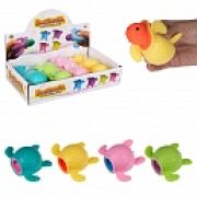 1Toy Жмяка «Выскочка. Черепаха» 9х6,5х6,5 см, розовая