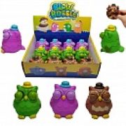 1toy Жмяка «Совы» 6,5х6x6,8 см, 3 вида в асс., 12 шт. в д/б