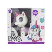 1toy игрушка интерактивная Robo Pets Единорог (3*ААА бат.не входят в комплект), ИК пульт (2*ААА бат.не входят в комплект), свет, звук, движение. Короб
