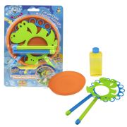 1toy Мы-шарики! Гигантские мыл.пузыри, набор  «Крокодил»: лоток д=175 мм, мыл раствор 250 мл, 2 венчика, блистер