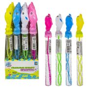 1TOY Мы-шарики! Мыл. Пуз. колба с игрушкой дельфин 50 мл, 24 шт в д/б