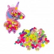1TOY наб.бусин.«Bijou DIY» единорог 7*12см, 140 бусин, в пакете с хедером