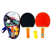 1toy набор для настольного тенниса: 2ракетки 15*25 см  (7мм) + 2 мячика, чехол