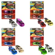 1Toy Свист-авто машинки металлик+розовая 8 см * 2 шт., ассорт.