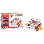 1toy Транспаркинг парковка-ящик «Пожарная команда», коробка, 31*21,5*8 см