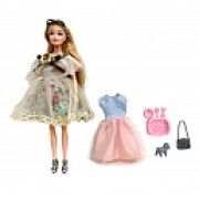 Alisa Fashion. Кукла в комплекте с платьем и сумкой, с собачкой и аксес., в кор. 28х6,5х33 см