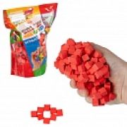 GUMMY BLOCKS Конструктор-пластилин, 1 цвет, (красн.), в zip-пак. 19,5х12,5х6,5 см