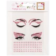 Lukky Fashion стразы для глаз Розовые стрелки,22,18х12,4 см,карта,  пакет