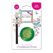 Lukky гель-тени д.век с блёстками и голограф.сердечками,цвет:золотисто-зелёный,с аппликатором,1,7 г,блистер