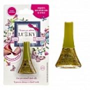 Лак Lukky серия Конфетти, цвет 09К, желтый с блестками, блистер, объем 5,5 мл.-А