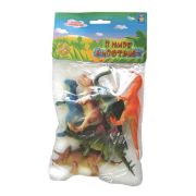 1toy «В мире животных» наб.игр.динозавров 6 шт х 10 см. в упаковке ПВХ с хедером