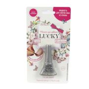 Лак Lucky серия Конфетти, цвет 07К, серебряный с блестками, блистер, объем 5,5 мл.