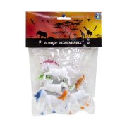 1toy «В мире животных» единорог 4шт.в пак.с хедером 18х22х4 см