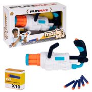1toy Funmax «M14» бластер механич., 6 стволов, в компл. 10 снарядов с присосками