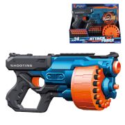 1toy Funmax «M31» бластер механич., барабан на 18 выстрелов, в компл. 24 EVA снаряда.