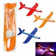 1toy глайдер из пенопласта, сборный, без механизмов, 46*47,5 со светом, пакет с хед.