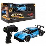 1toy Драйв Спорткар Машина на радиоуправлении, зелёная/синяя, металл, масштаб 1:24, АКБ