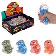 1toy Жмяка динозавр с пенопласт. шарик., 8х11 см, 4 вида в асс., 12 шт. в д/б