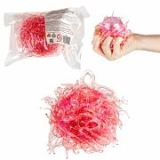 1toy Жмяка, розовый Шар с мелкими шариками 8 см