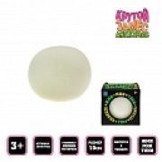 1toy Крутой замес, шар белый 10см светится в темноте, 6 шт в д/б