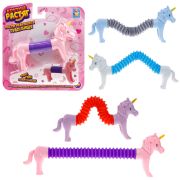 1TOY Крутой растяг единорог 10*2см, 4 цв.в асс., блистер 17*18см