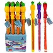 1TOY Мы-шарики! Гигантские мыл. пуз. с раскладным элементом, колба 49 см, 165 мл, Фрукты в ассорт, 12 шт в д/б (49*16*17)