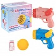 1toy Мы-шарики! игрушка для пуск. мыл. пуз. на бат. бластер 23 ствола, 50 мл, коробка