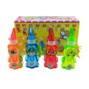 1TOY Мы-шарики! мыл. пузыр. в виде животных, со свистком, 100 мл, 24 шт в д/б