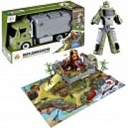 1toy Транспаркинг парковка-грузовик трансформер «Военная техника», 37,5*21*13 см