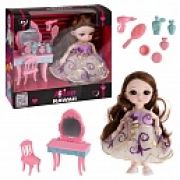 Alisa Kawaii mini. Набор. Кукла 15,2 см с туалетным столиком, в кор. 19х18х6 см