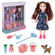 Alisa Little Love. Кукла 15,2 см (брюнет., с садовыми инструмент.), в кор. 17х4,2х20 см