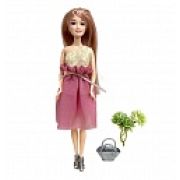 Alisa Weekend. Кукла в роз. платье с аксес., в кор. 18х6х32 см