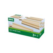 BRIO Ж/д полотно, прямое, длина 10,8см, 4дет.в наб.
