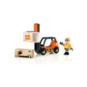 BRIO Погрузчик с подъемником и фиг.,11х3х10см,блист.