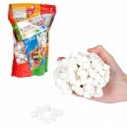 GUMMY BLOCKS Конструктор-пластилин, 1 цвет, (бел.), в zip-пак. 19,5х12,5х6,5 см
