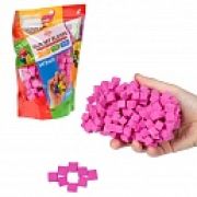GUMMY BLOCKS Конструктор-пластилин, 1 цвет, (роз.), в zip-пак. 19,5х12,5х6,5 см