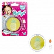 Like Nastya Тени для век перламутровые с ароматом ананаса, цвета: бежевый металлик, желтый, зеленый (горчичный, желтый, зеленый), 9 г